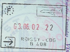 Passport Stamps France